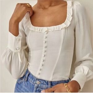 Reformation Long Sleeve Blouse